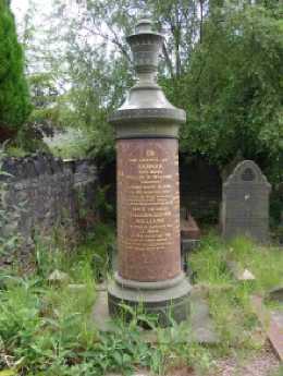 Urns on Tombstone
