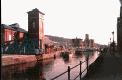 The gates of Swansea Marina